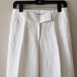 NWOT Badgley Mishka Off-White Linen Pants, s4